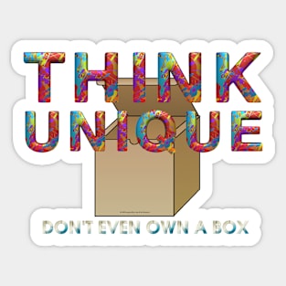 Think Unique Sticker